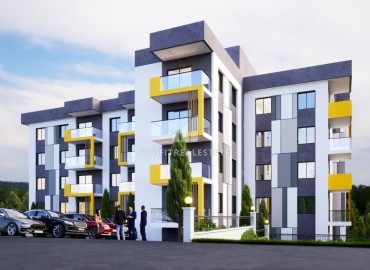 Двухкомнатные квартиры, 59м², в комплексе на этапе строительства в 350м от моря в районе Мерсина - Эрдемли. ID-14451 фото-3
