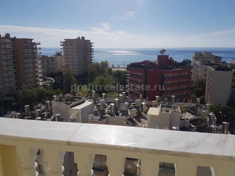 Квартира в Махмутларе, Алания, с видом на Средиземное море, 110 кв.м. ID-1122 фото-1
