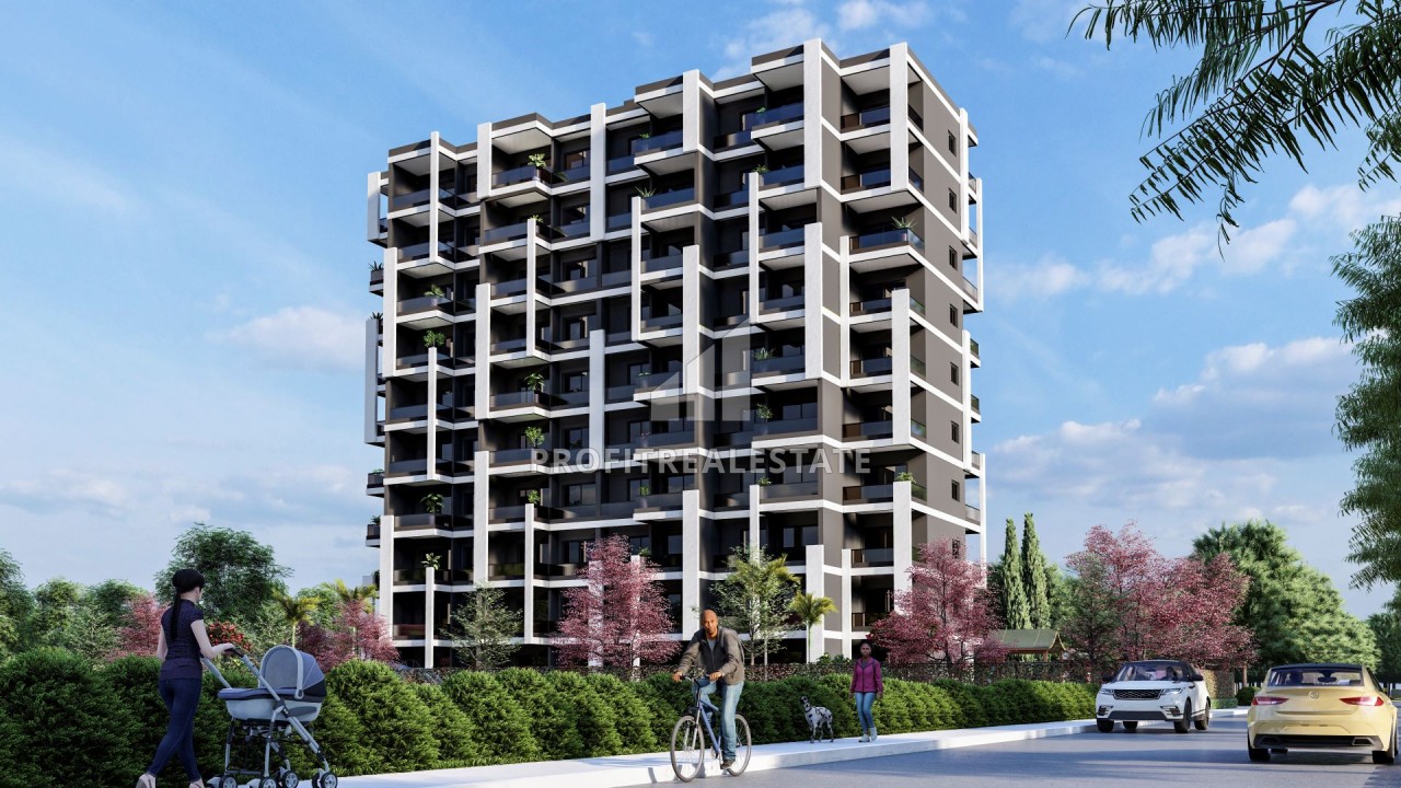 Студии и двухкомнатные квартиры, 44-75,5м², в элитном комплексе на этапе строительства в районе Арпачбахшиш, Мерсин, с беспроцентной рассрочкой ID-14468 фото-2