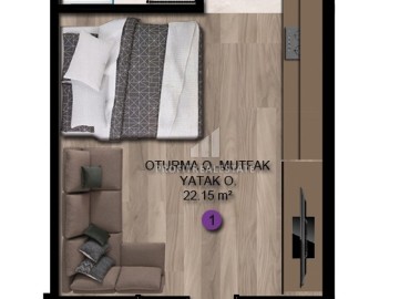Студии и двухкомнатные квартиры, 44-75,5м², в элитном комплексе на этапе строительства в районе Арпачбахшиш, Мерсин, с беспроцентной рассрочкой ID-14468 фото-14
