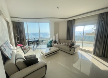 Furnished two bedroom apartment with sea views, on the first coastline, Mahmutlar, Alanya, 135 m2 ID-14480 фото-2
