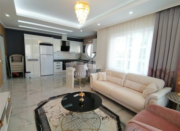 Furnished one-bedroom apartment 65m2, with designer interior, 500 meters from the sea, Mahmutlar, Alanya ID-14481 фото-8