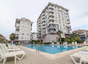 Cozy furnished apartment 2 + 1, 100m2, 400 meters from the sea, in a residence with facilities, Oba, Alanya ID-14488 фото-1