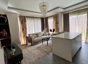 Luxury furnished duplex 3 + 1, 155m², with access to a private garden in a cozy residence in Oba, Alanya ID-14497 фото-2