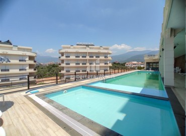 Luxury furnished duplex 3 + 1, 155m², with access to a private garden in a cozy residence in Oba, Alanya ID-14497 фото-16