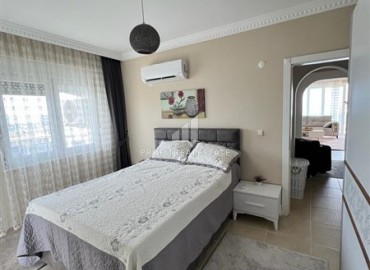 Изысканная меблированная квартира 2+1, 120м2, с видом на море, в 150 метрах от пляжа в Махмутларе, Аланья ID-14502 фото-11