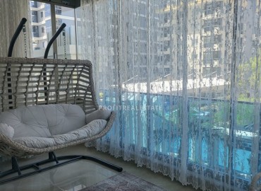 Большая меблированная двухкомнатная квартира 81м2, с застеклённым балконом, в 400 метрах от моря, Махмутлар, Аланья ID-14523 фото-10