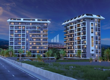 Новые двухкомнатные апартаменты в резиденции с инфраструктурой отеля, Авсаллар, Аланья, 58 м2 ID-14527 фото-7