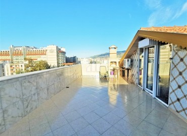 Spacious furnished duplex penthouse, 175m², with four bedrooms and a view terrace, 250m from the sea in Oba, Alanya. ID-14545 фото-18