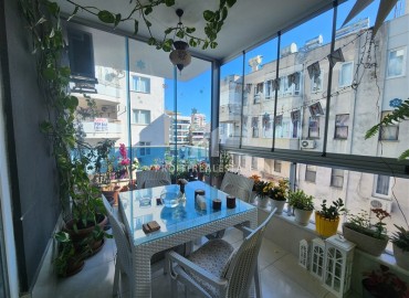 Inexpensive two bedroom furnished apartment by the sea, 100m2, with a glazed balcony, in Mahmutlar, Alanya ID-14548 фото-18