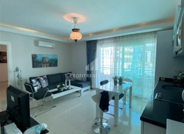 Cozy furnished penthouse 3 + 1, 150m², with a glazed balcony, 300m from the sea in Oba, Alanya ID-14567 фото-5