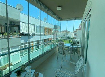 Cozy furnished penthouse 3 + 1, 150m², with a glazed balcony, 300m from the sea in Oba, Alanya ID-14567 фото-8