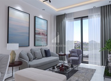Двухкомнатная квартира без мебели, 58м2, в новой жилой резиденции с инфраструктурой в Авсалларе, Аланья ID-14585 фото-16