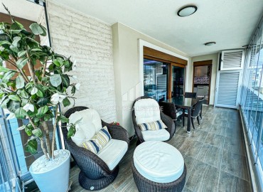 Стильный меблированный пентхаус с четырьмя спальнями, 200м2, застеклённым балконом, в Оба, Аланья ID-14632 фото-7