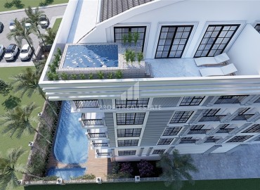 Новый проект в центре Алании, в 100м пляжа Кейкубат для ваших инвестиций: комфортабельные квартиры 65-330м² ID-14666 фото-12