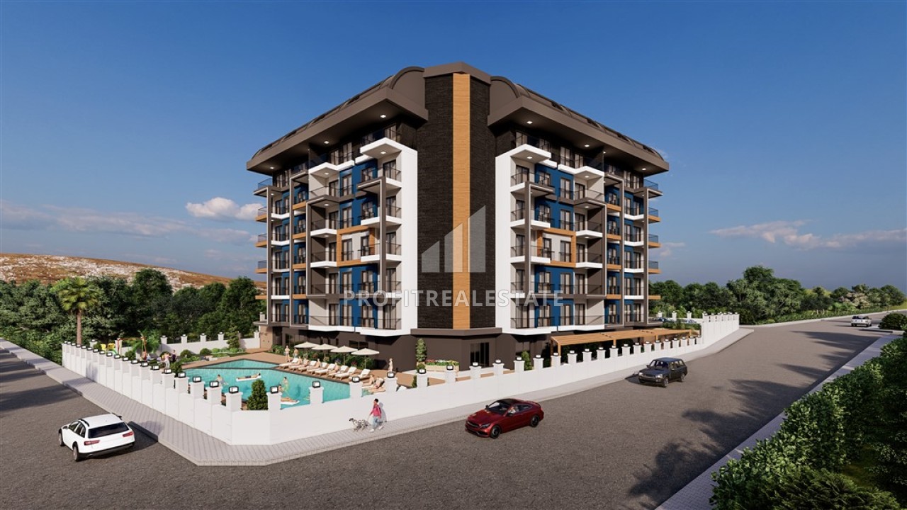 Двухкомнатные и трехкомнатные квартиры, 40-80м², в инвестиционном проекте в районе Алании – Газипаша ID-14678 фото-1