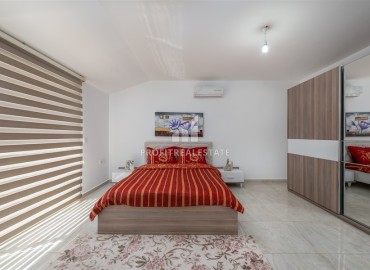 Светлый элегантный пентхаус с тремя спальнями 130м2, с видом на море, в 200 метрах от пляжа, Кестель, Аланья ID-14692 фото-6