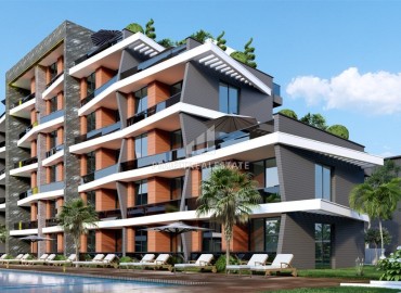 Двухкомнатные апартаменты 60 м2 на этапе проекта, в Анталии, Алтынташ ID-14696 фото-9