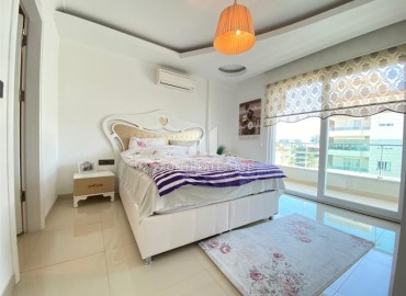 Элегантная меблированная квартира 2+1, 110м2, с видом на море, в 250 метрах от пляжа, Махмутлар, Аланья ID-14731 фото-12
