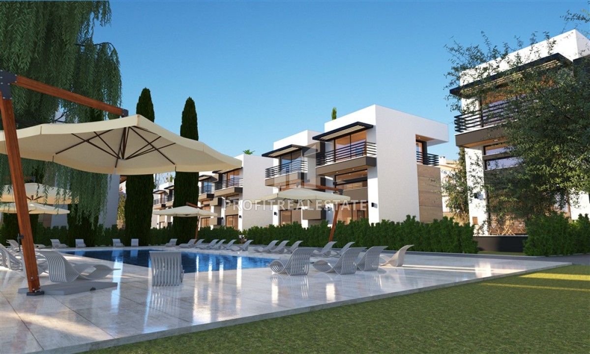 Двух- и трехкомнатные квартиры в новой благоустроенной резиденции, Лапта, Кирения, Северный Кипр, 50-67 м2 ID-14741 фото-1