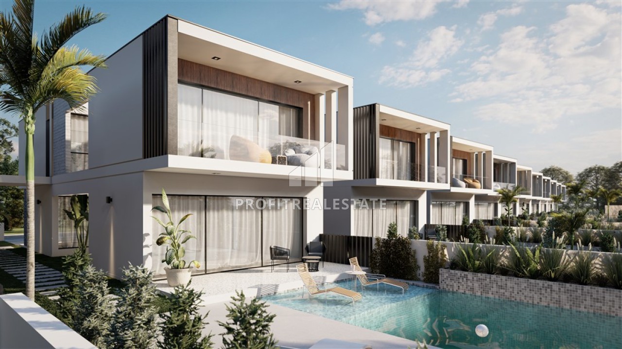 Двухэтажные виллы с бассейном на Северном Кипре. Новый инвестиционный проект в Йенибогазичи, Фамагуста, 230 м2 ID-14742 фото-1