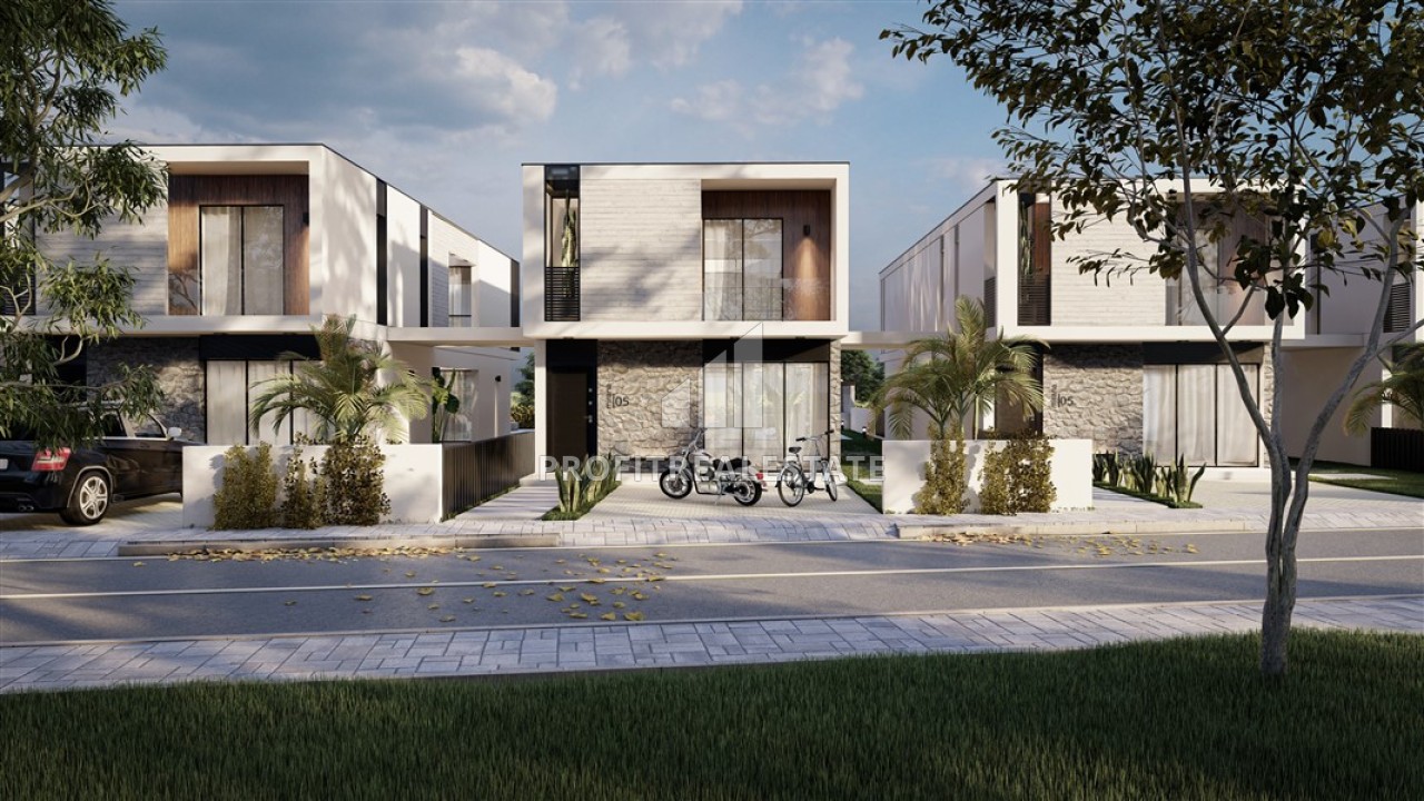 Двухэтажные виллы с бассейном на Северном Кипре. Новый инвестиционный проект в Йенибогазичи, Фамагуста, 230 м2 ID-14742 фото-2