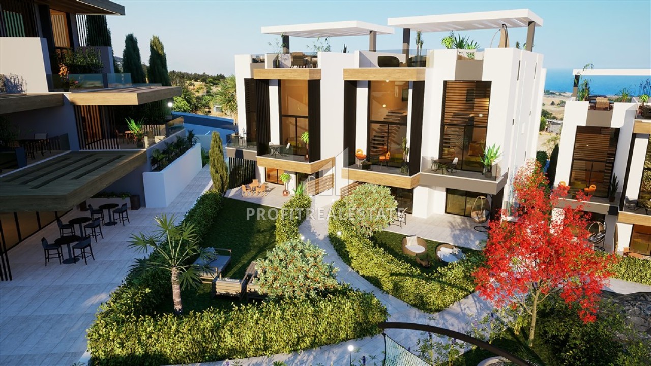 Перспективный инвестиционный жилой проект в 200 метрах от пляжа, на Северном Кипре, в Эсентепе, 35-67 м2 ID-14743 фото-1