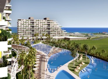 Инвестиционный проект от застройщика 37-154м2, с инфраструктурой 5-зведочного отеля, в 550 метрах от моря, Искеле, Северный Кипр ID-14744 фото-9
