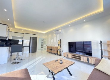 Меблированная трехкомнатная квартира, 110м², в комплексе премиум класса в 150м от моря в Кестеле, Алания ID-14752 фото-6