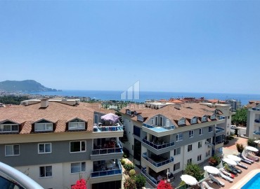 Трехкомнатные меблированные апартаменты, 120м2, с панорамным видом на море, в 500 метрах от пляжа, Аланья ID-14761 фото-7