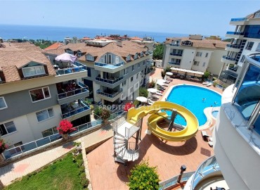 Трехкомнатные меблированные апартаменты, 120м2, с панорамным видом на море, в 500 метрах от пляжа, Аланья ID-14761 фото-8