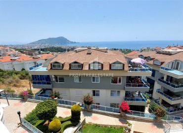 Трехкомнатные меблированные апартаменты, 120м2, с панорамным видом на море, в 500 метрах от пляжа, Аланья ID-14761 фото-10