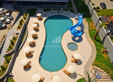 New 1+1 apartment in a residence with rich facilities, 150 meters from the sea, Kargicak, Alanya, 55 m2 ID-14854 фото-15