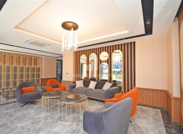 Новая квартира 1+1 в резиденции с богатой инфраструктурой, в 150 метрах от моря, Каргыджак, Аланья, 55 м2 ID-14854 фото-18