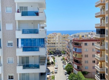 Элегантная меблированная квартира 2+1, 110м2, с видом на море, в 250 метрах от пляжа, Махмутлар, Аланья ID-14731 фото-1