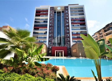Готовая к проживанию, квартира 1+1, 81 м² с остекленным балконом, в 450м от моря в Махмутларе, Алания ID-14858 фото-1