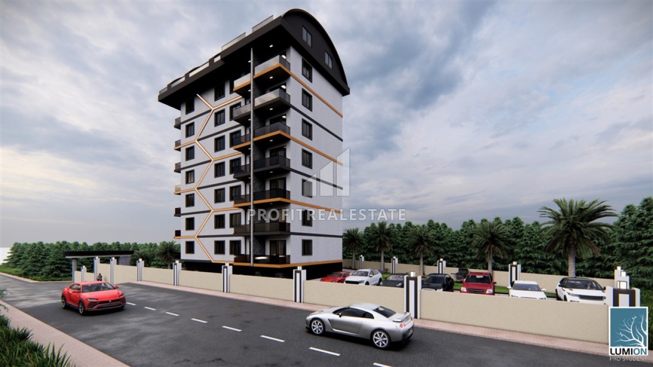 Новые двухкомнатные апартаменты в жилом комплексе 2023 года, Авсаллар, Аланья, 47 м2 ID-14892 фото-1