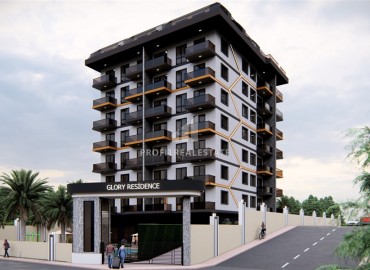Новые двухкомнатные апартаменты в жилом комплексе 2023 года, Авсаллар, Аланья, 47 м2 ID-14892 фото-3