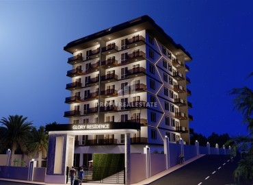 Новые двухкомнатные апартаменты в жилом комплексе 2023 года, Авсаллар, Аланья, 47 м2 ID-14892 фото-5