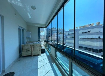 Stylish furnished one bedroom apartment 60 m², with a glazed balcony, in a residence with facilities, Mahmutlar, Alanya ID-14923 фото-16