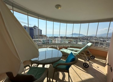 Трехкомнатная квартира 110 м2, с великолепным видом на море, с застекленным балконом, в 400 метрах от пляжа, Тосмур, Аланья ID-11356 фото-21