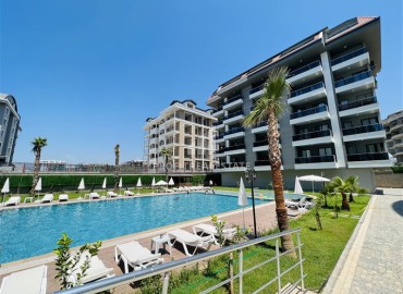 Stylish one-bedroom apartment 50m², with sea views, 100 meters from the beach, Kargicak, Alanya ID-14932 фото-2
