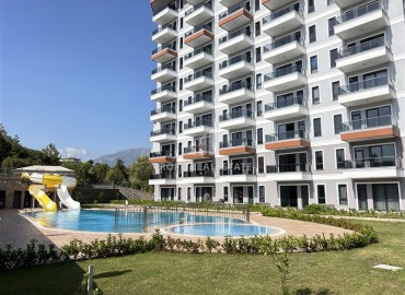 Новая двухуровневая квартира 2+1, с видом на море, в резиденции с отельной инфраструктурой, Демирташ, Аланья, 120 м2 ID-14944 фото-13