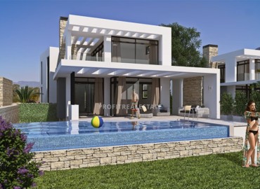 Инвестиционный проект от застройщика: виллы 212-330м², с личным бассейном, в 500 метрах от моря в Чаталкёй, Северный Кипр ID-14955 фото-1