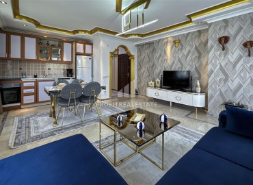Luxurious one bedroom apartment, 75m², with luxurious interiors, in the center of Alanya ID-14957 фото-5