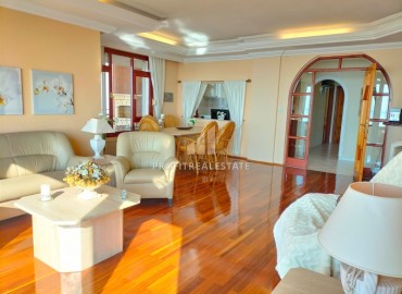 Cozy furnished apartment 3+1, 130m², with magnificent views, on the first coastline in the center of Alanya ID-14960 фото-2