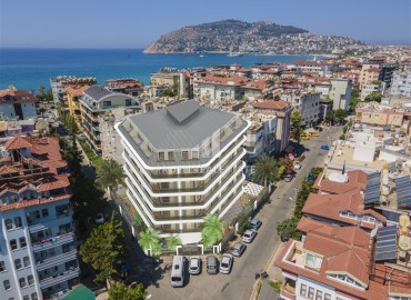 New one bedroom apartment 150 meters from the sea, in the center of Alanya, 52 m2 ID-14977 фото-1
