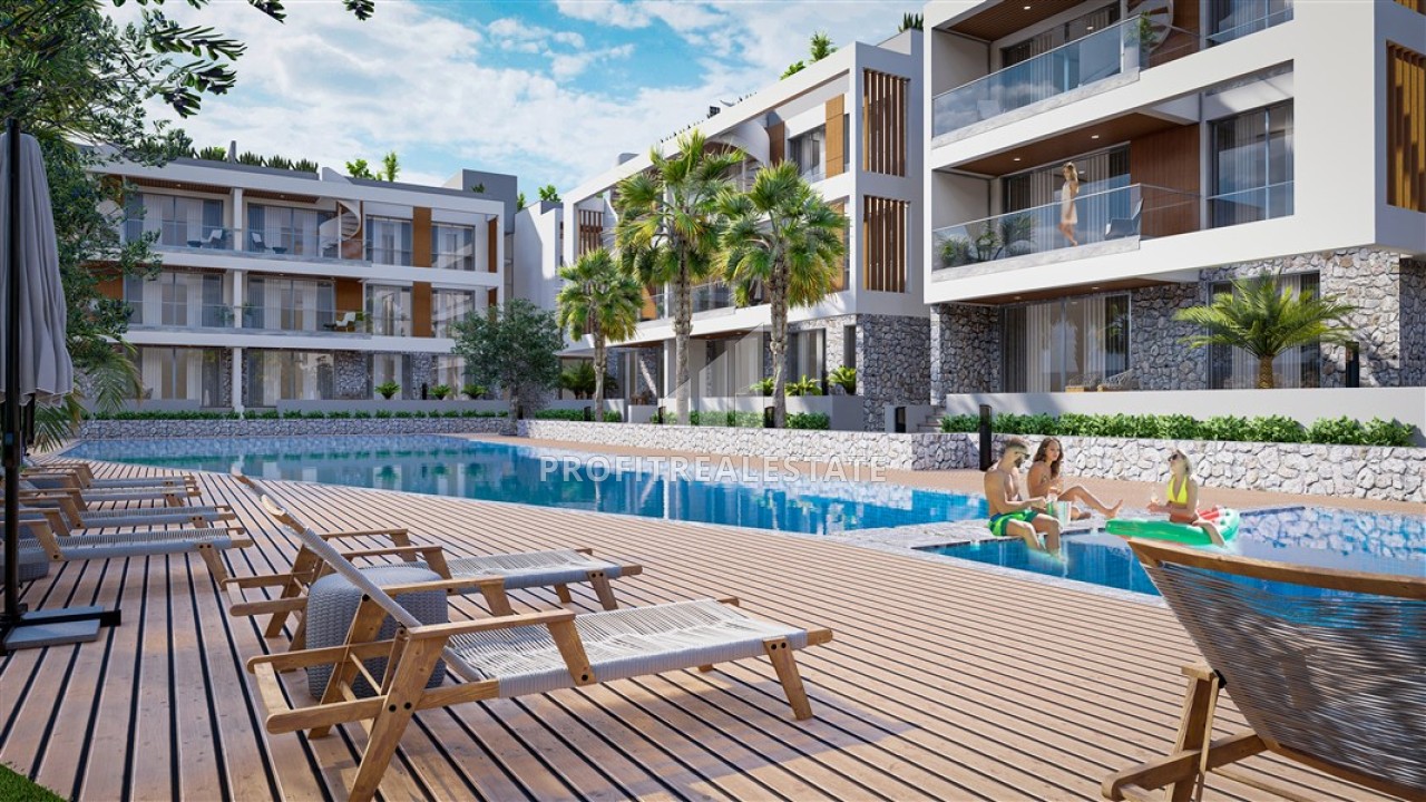 Инвестиционный проект класса премиум 92м², в 100 метрах от моря — виллы в комплексе с частным пляжем, Алсанджак, Северный Кипр ID-15003 фото-1