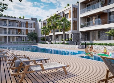 Инвестиционный проект класса премиум 92м², в 100 метрах от моря — виллы в комплексе с частным пляжем, Алсанджак, Северный Кипр ID-15003 фото-8
