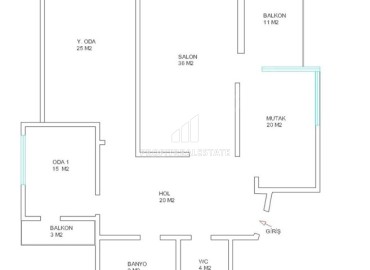 Меблированные апартаменты 2+1, с отдельной кухней и отоплением, в жилом комплексе с бассейном, Чаглаян, Лара, Анталия, 150 м2 ID-15011 фото-17